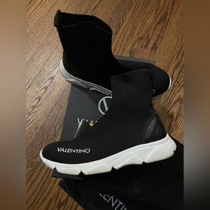 Valentino black sock sneakers 7.5